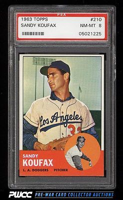 1963 Topps Sandy Koufax 210 PSA 8 NMMT PWCC