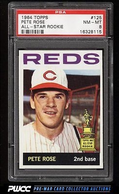 1964 Topps Pete Rose 125 PSA 8 NMMT PWCC