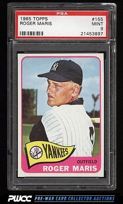 1965 Topps Roger Maris 155 PSA 9 MINT PWCC