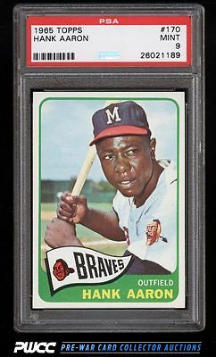 1965 Topps Hank Aaron 170 PSA 9 MINT PWCC