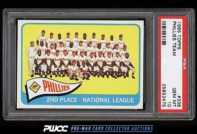 1965 Topps Phillies Team 338 PSA 10 GEM MINT PWCC