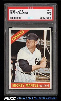 1966 Topps Mickey Mantle 50 PSA 7 NRMT PWCC