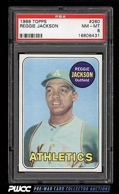 1969 Topps Reggie Jackson ROOKIE RC 260 PSA 8 NMMT PWCC