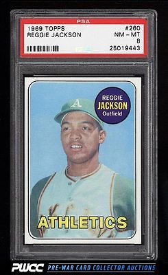 1969 Topps Reggie Jackson ROOKIE RC 260 PSA 8 NMMT PWCC