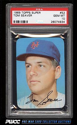 1969 Topps Super Tom Seaver 52 PSA 10 GEM MINT PWCC