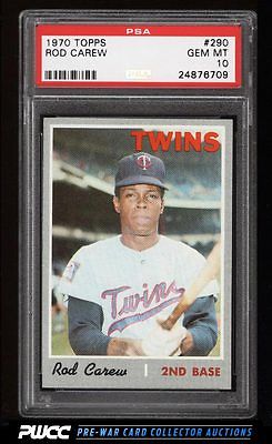 1970 Topps Rod Carew 290 PSA 10 GEM MINT PWCC