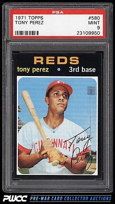 1971 Topps Tony Perez 580 PSA 9 MINT PWCC