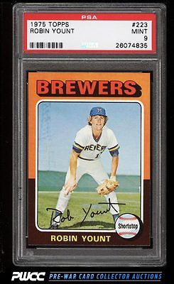 1975 Topps Robin Yount ROOKIE RC 223 PSA 9 MINT PWCC