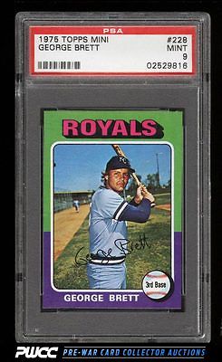 1975 Topps Mini George Brett ROOKIE RC 228 PSA 9 MINT PWCC