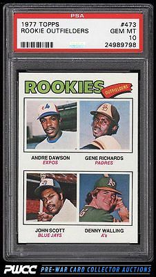 1977 Topps Andre Dawson ROOKIE RC 473 PSA 10 GEM MINT PWCC