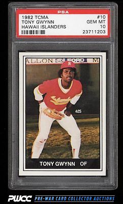 1982 TCMA Hawaii Islanders Tony Gwynn ROOKIE RC 10 PSA 10 GEM MINT PWCC