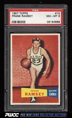 1957 Topps Basketball Frank Ramsey ROOKIE RC 15 PSA 8 NMMT PWCC