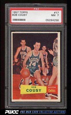 1957 Topps Basketball Bob Cousy ROOKIE RC 17 PSA 7 NRMT PWCC