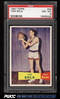 1957 Topps Basketball Tom Gola ROOKIE RC 44 PSA 8 NMMT PWCC