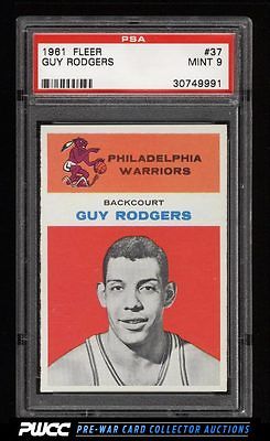 1961 Fleer Basketball Guy Rodgers ROOKIE RC 37 PSA 9 MINT PWCC