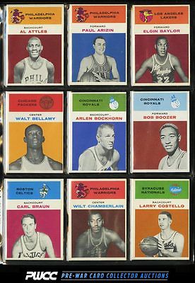 1961 Fleer BBall MidGrd COMPLETE SET Baylor Russell West Chamberlain RC PWCC