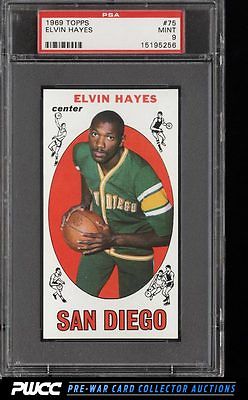 1969 Topps Basketball Elvin Hayes ROOKIE RC 75 PSA 9 MINT PWCC
