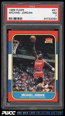 1986 Fleer Basketball Michael Jordan ROOKIE RC 57 PSA 7 NRMT PWCC