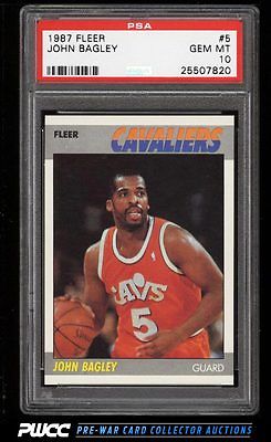 1987 Fleer Basketball John Bagley 5 PSA 10 GEM MINT PWCC