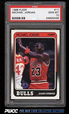 1988 Fleer Basketball Michael Jordan 17 PSA 10 GEM MINT PWCC