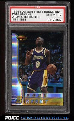 1996 Bowmans Best Atomic Refractor Kobe Bryant ROOKIE RC PSA 10 GEM MINT PWCC