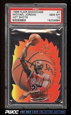 1996 Flair Showcase Hot Shots Michael Jordan 1 PSA 10 GEM MINT PWCC