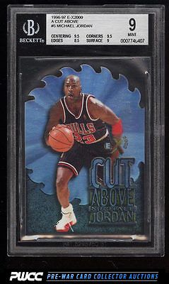 1996 Skybox EX2000 A Cut Above DieCut Michael Jordan 5 BGS 9 MINT PWCC