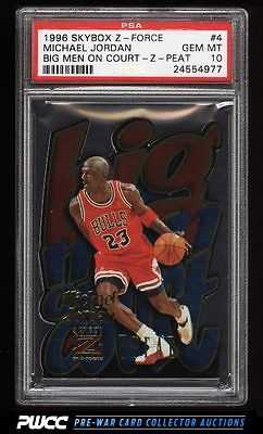 1996 Skybox ZForce Big Men On Court Michael Jordan 4 PSA 10 GEM MINT PWCC