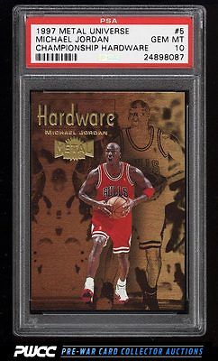 1997 Metal Universe Championship Hardware Michael Jordan PSA 10 GEM MINT PWCC