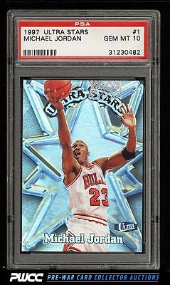 1997 Ultra Stars Michael Jordan 1 PSA 10 GEM MINT PWCC