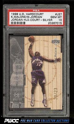 1998 UD Holding Court Silver Karl Malone Michael Jordan 23 PSA 10 GEM PWCC