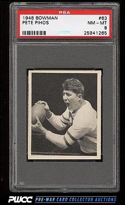 1948 Bowman Football Pete Pihos SP ROOKIE RC 63 PSA 8 NMMT PWCC