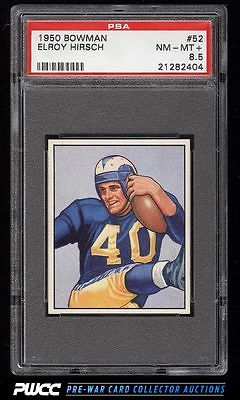 1950 Bowman Football Elroy Hirsch ROOKIE RC 52 PSA 85 NMMT PWCC