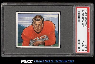 1950 Bowman Football Knox Ramsey ROOKIE RC 144 PSA 8 NMMT PWCC