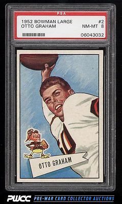 1952 Bowman Large Otto Graham 2 PSA 8 NMMT PWCC