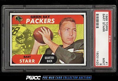 1968 Topps Football Bart Starr 1 PSA 9 MINT PWCC