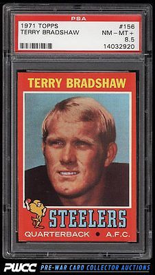 1971 Topps Football Terry Bradshaw ROOKIE RC 156 PSA 85 NMMT PWCC