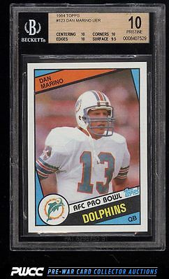 1984 Topps Football Dan Marino ROOKIE RC 123 BGS 10 PRISTINE PWCC