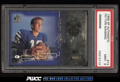 1998 SP Authentic Peyton Manning ROOKIE RC 2000 14 PSA 9 MINT PWCC