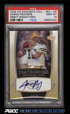 2005 Exquisite Collection Debut Aaron Rodgers ROOKIE RC AUTO 25 PSA 10 PWCC
