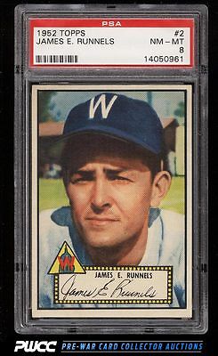 1952 Topps SETBREAK Pete Runnels ROOKIE RC 2 PSA 8 NMMT PWCC