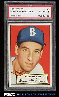 1952 Topps SETBREAK Wayne Terwilliger 7 PSA 8 NMMT PWCC