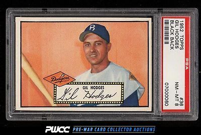 1952 Topps SETBREAK Gil Hodges BLACK BACK 36 PSA 8 NMMT PWCC