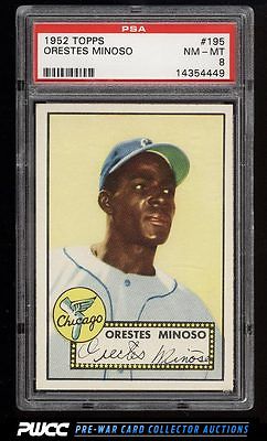 1952 Topps SETBREAK Orestes Minnie Minoso ROOKIE RC 195 PSA 8 NMMT PWCC