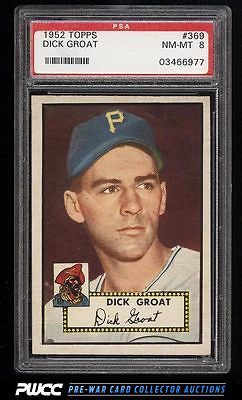 1952 Topps SETBREAK Dick Groat ROOKIE RC 369 PSA 8 NMMT PWCC