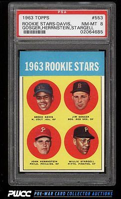 1963 Topps SETBREAK Willie Stargell ROOKIE RC 553 PSA 8 NMMT PWCC