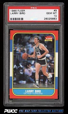 1986 Fleer Basketball Larry Bird 9 PSA 10 GEM MINT PWCC