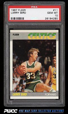1987 Fleer Basketball Larry Bird 11 PSA 10 GEM MINT PWCC