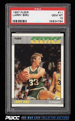 1987 Fleer Basketball Larry Bird 11 PSA 10 GEM MINT PWCC