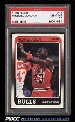 1988 Fleer Basketball Michael Jordan 17 PSA 10 GEM MINT PWCC